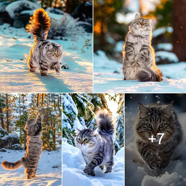 Meeting Henri, the Norwegian Cat, Radiating Winter Joy